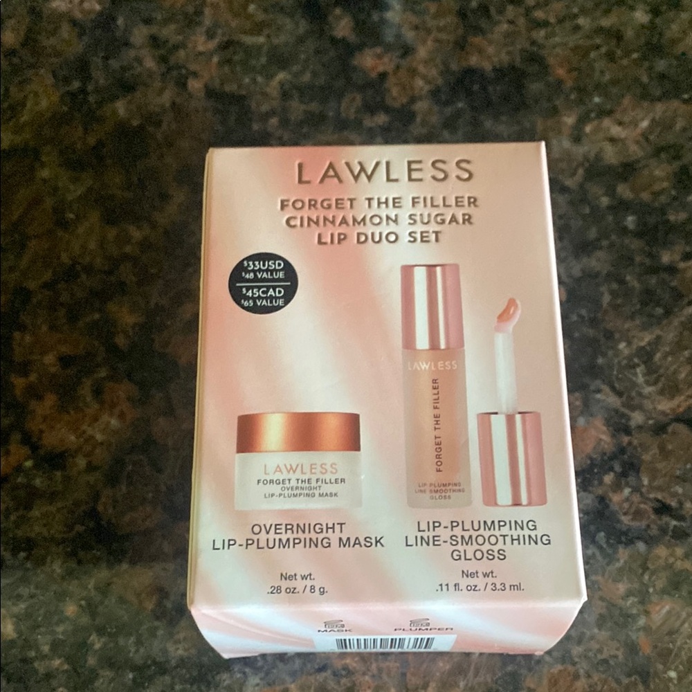 Lawless Cinnamon Sugar Lip Duo Set NIB